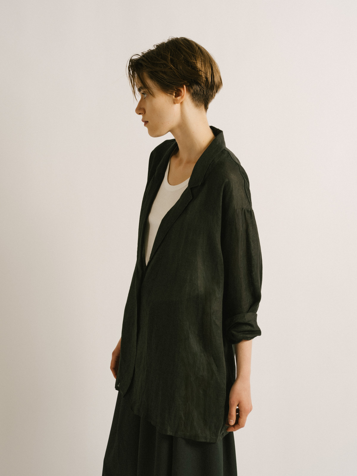 リネンシャツジャケット