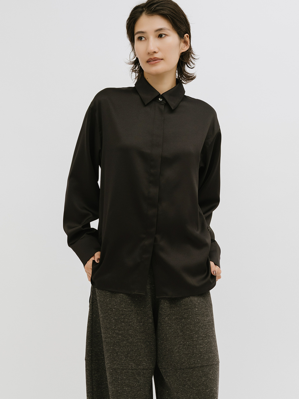 hidden wrap shirt
