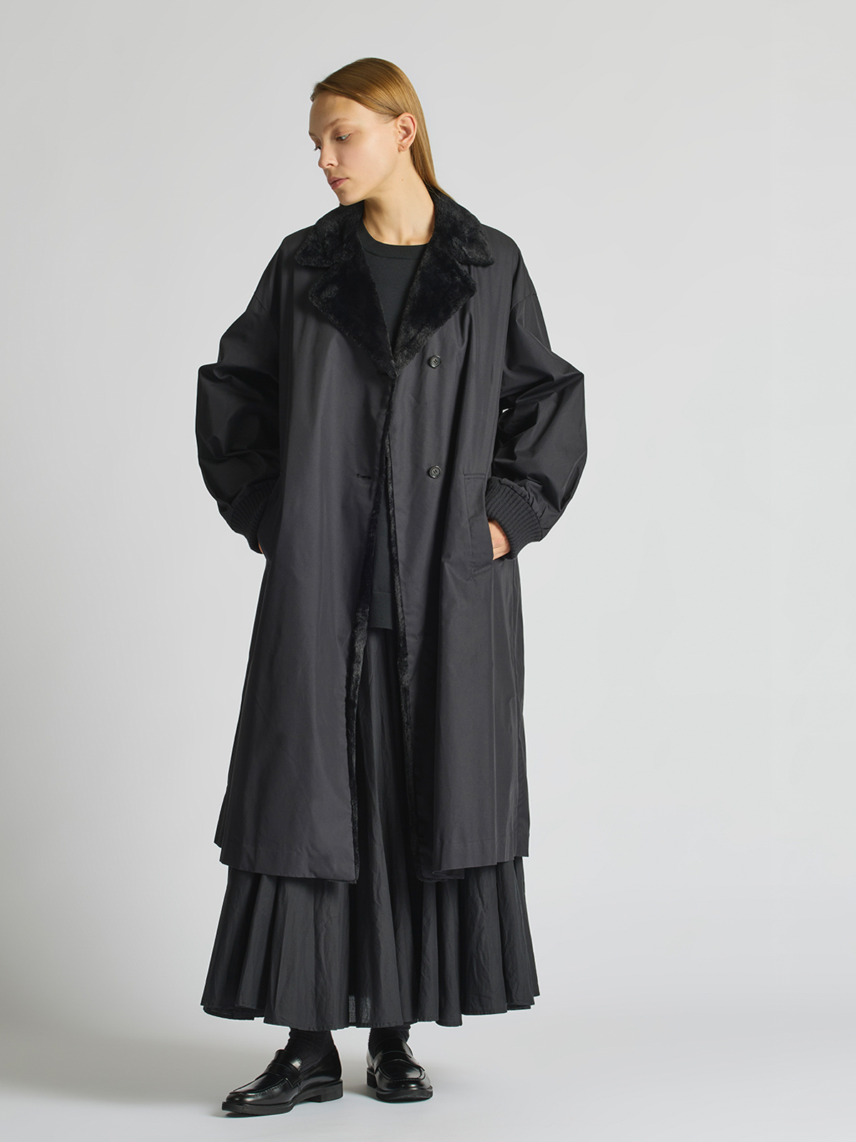 back boa coat