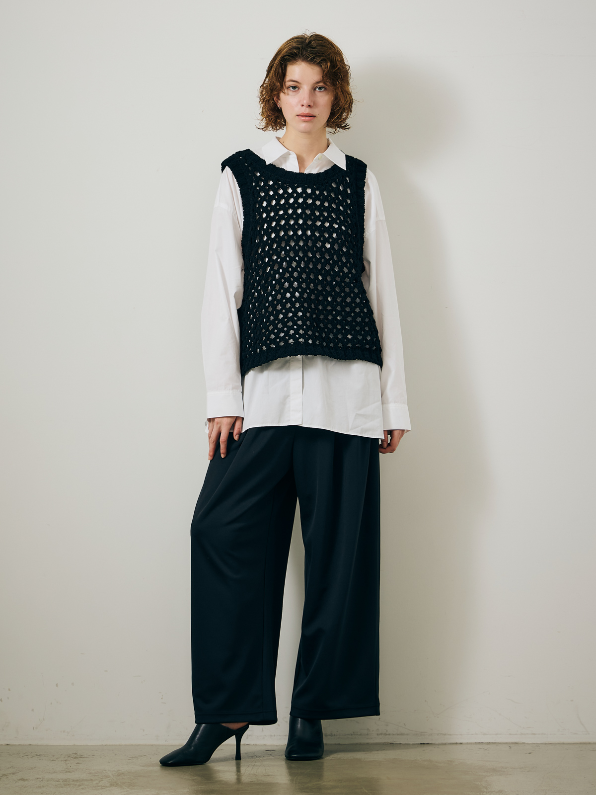 chenille yarn vest