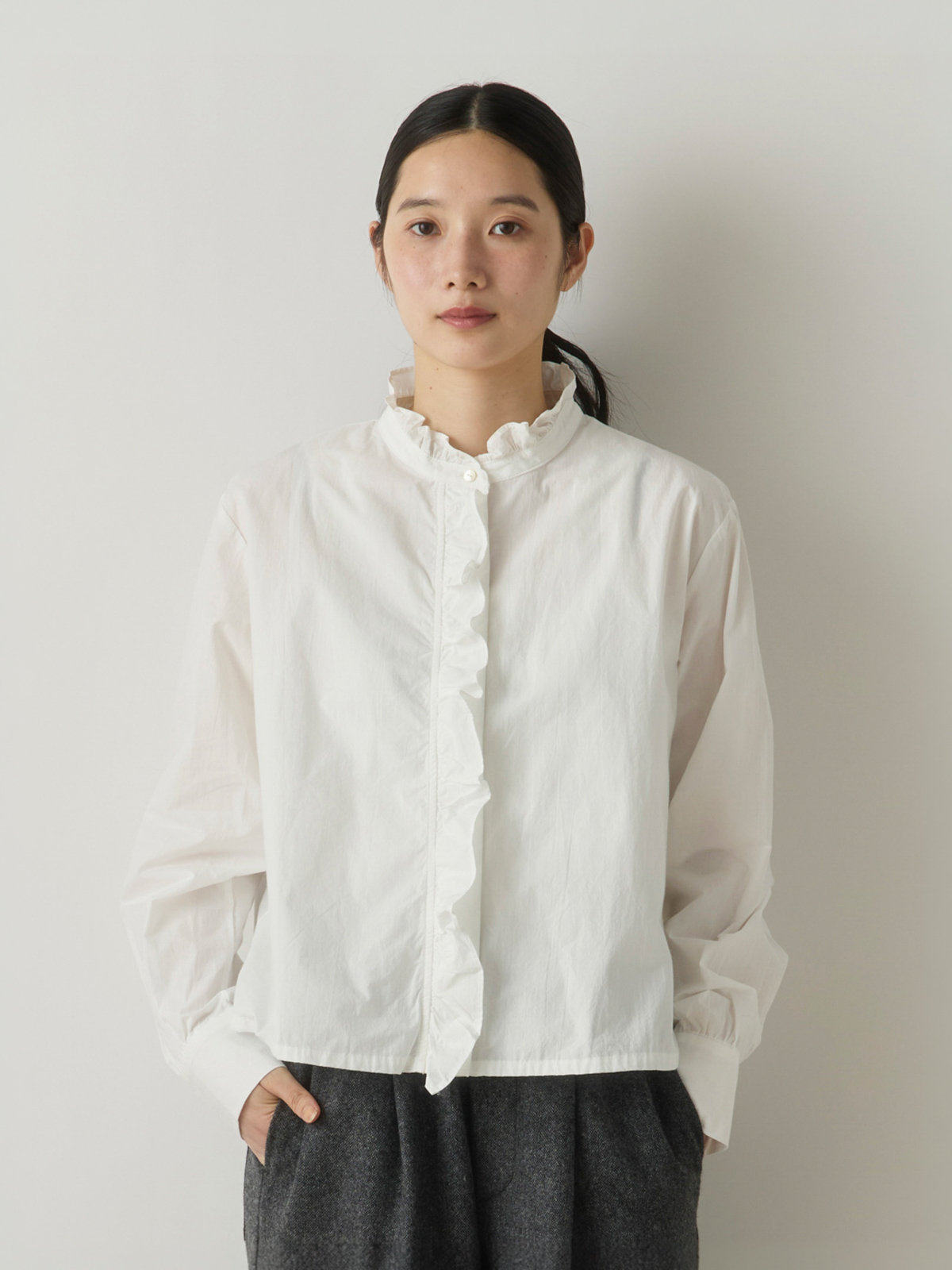 frill short shirt