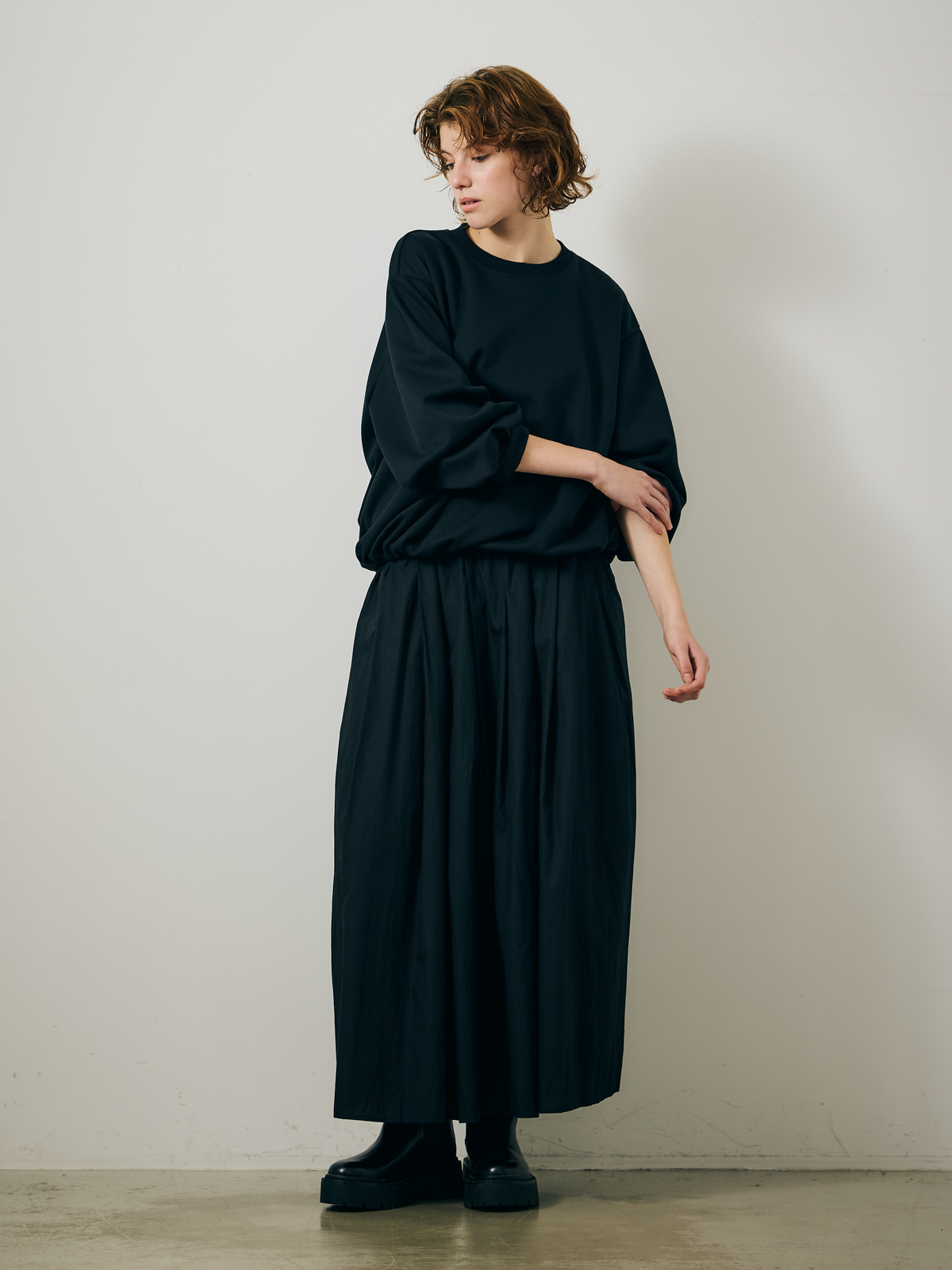 oversized drawstring hem PO